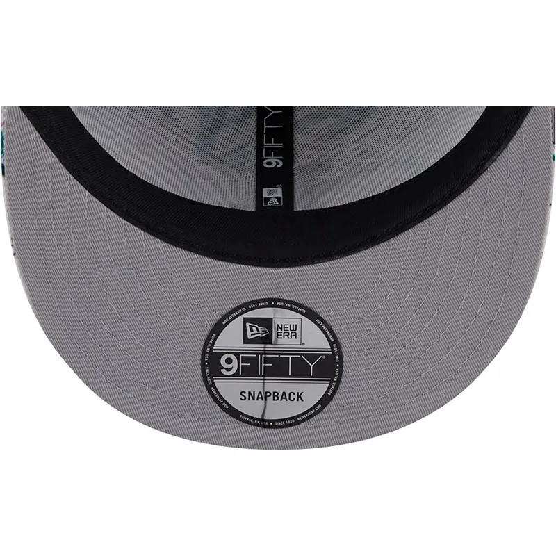 hvid-flad-snapback-kasket-9fifty-print-spring-training-fan-pack-2025-fra-los-angeles-dodgers-mlb-fra-new-era