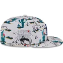hvid-flad-skygge-snapback-9fifty-print-spring-training-fan-pack-2025-fra-los-angeles-dodgers-mlb-fra-new-era