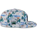 hvid-flad-snapback-kasket-9fifty-print-spring-training-fan-pack-2025-fra-new-york-yankees-mlb-fra-new-era