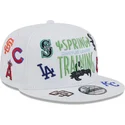 hvid-flad-snapback-kasket-9fifty-scatter-spring-training-fan-pack-2025-fra-mlb-cactus-league-logo-fra-new-era