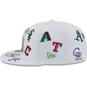 hvid-flad-snapback-kasket-9fifty-scatter-spring-training-fan-pack-2025-fra-mlb-cactus-league-logo-fra-new-era