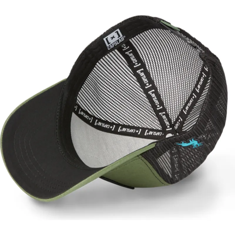 trucker-kasket-gron-og-sort-hjort-forest-for2-beasts-fra-capslab