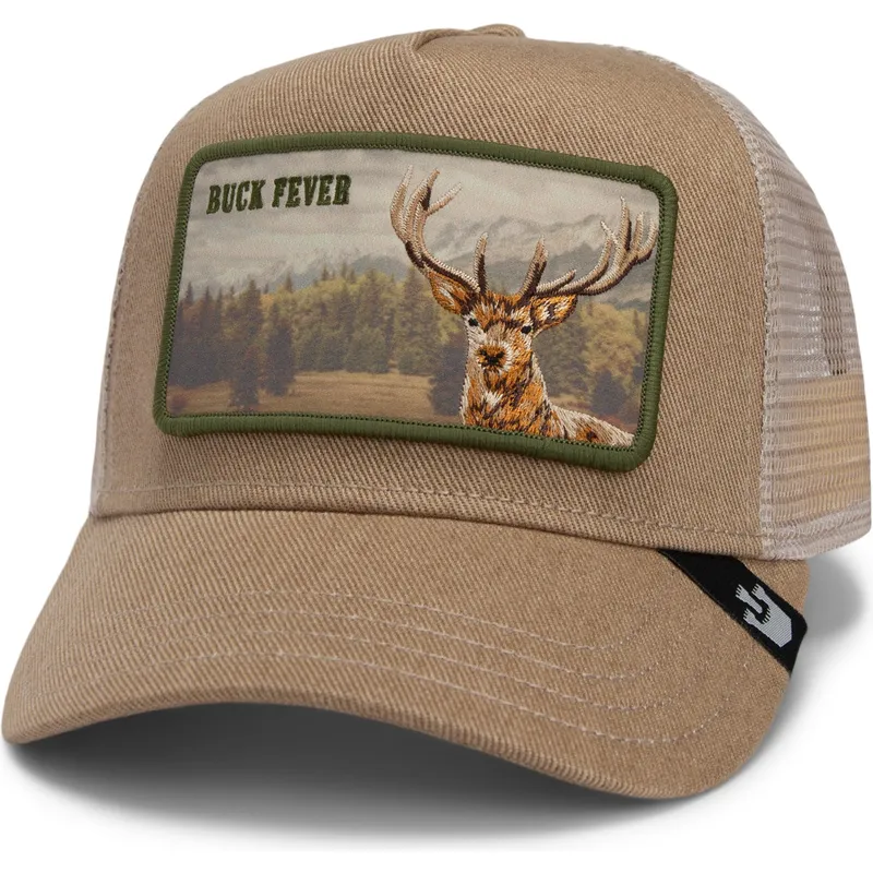 trucker-kasket-brun-hjort-buck-fever-wild-heart-the-farm-fra-goorin-bros