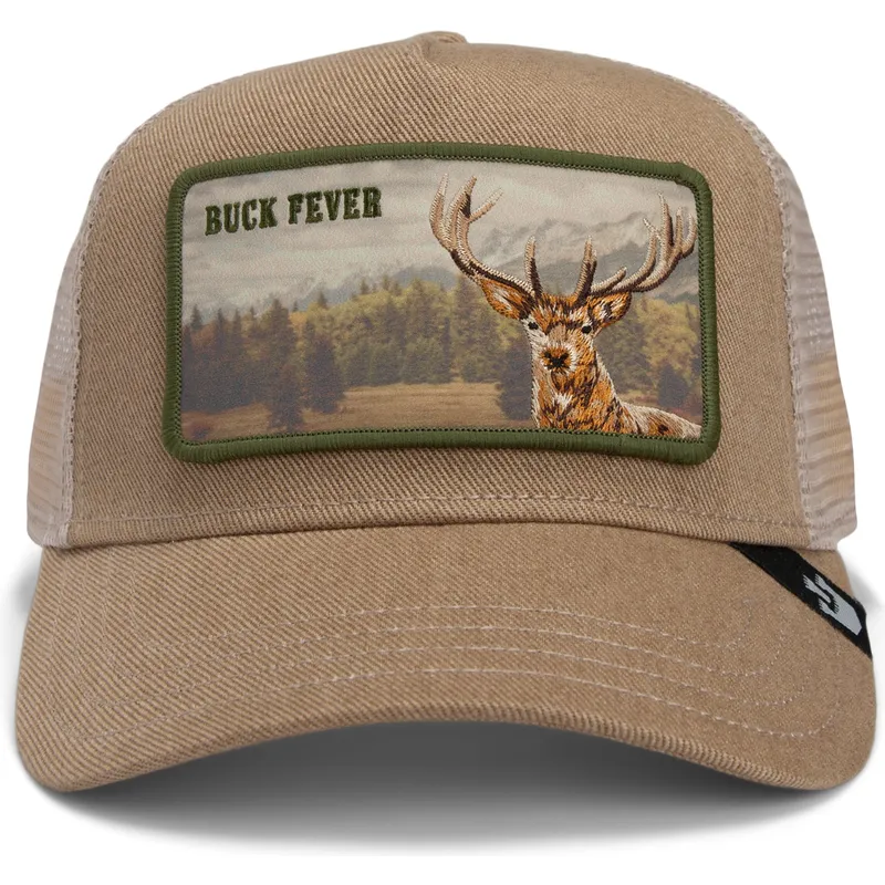 trucker-kasket-brun-hjort-buck-fever-wild-heart-the-farm-fra-goorin-bros
