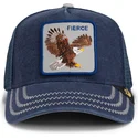 trucker-kasket-marinebla-orn-fierce-bird-of-prey-core-canvas-the-farm-fra-goorin-bros