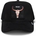 gorra-trucker-negra-buey-dead-the-suede-skull-global-core-micro-suede-the-farm-de-goorin-bros