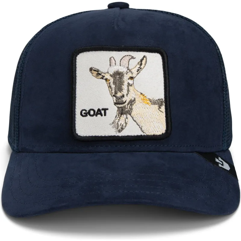 trucker-kasket-marinebla-ged-the-suede-goat-global-core-micro-suede-the-farm-fra-goorin-bros