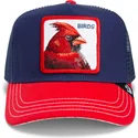 marinebla-og-rod-trucker-kasket-med-fugl-the-bird-fab-farm-fra-goorin-bros