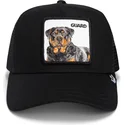 trucker-kasket-sort-hund-rottweiler-the-guard-dog-core-combo-the-farm-fra-goorin-bros