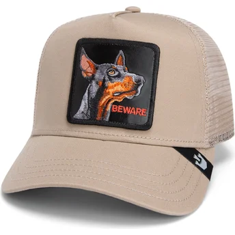 Gorra trucker beige dobbermannhund The Doberman Core Combo The Farm fra Goorin Bros.