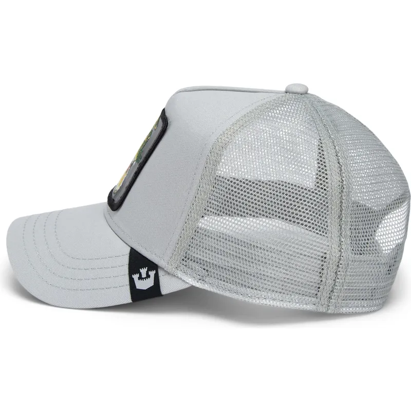 trucker-kasket-gra-krokodille-gator-swamp-monster-core-combo-the-farm-fra-goorin-bros