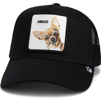 Sort Chihuahua hund trucker kasket The Amigo Core Combo The Farm fra Goorin Bros.