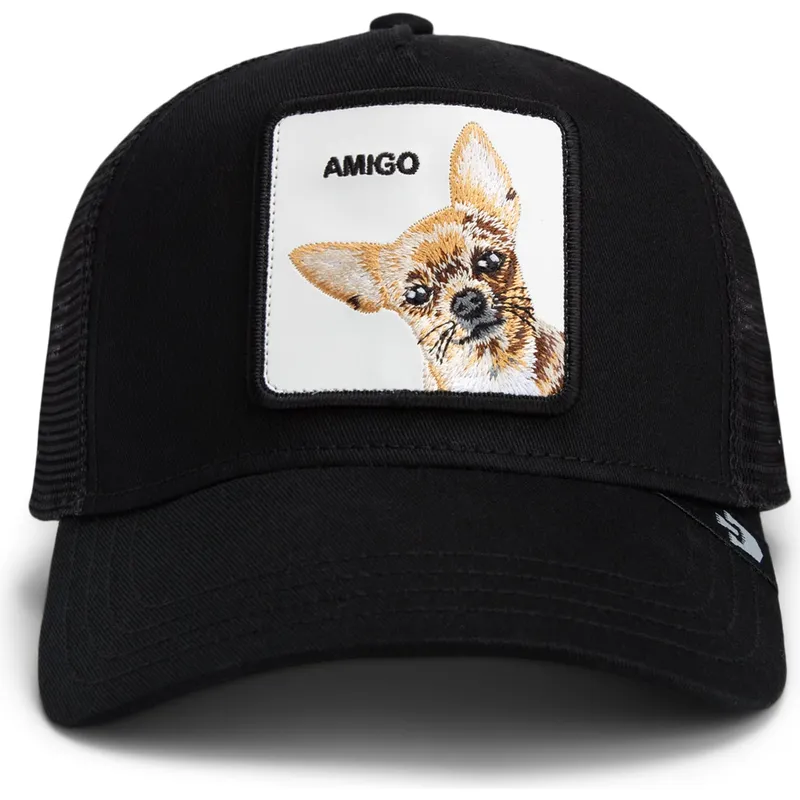 trucker-kasket-sort-chihuahua-hund-the-amigo-core-combo-the-farm-fra-goorin-bros