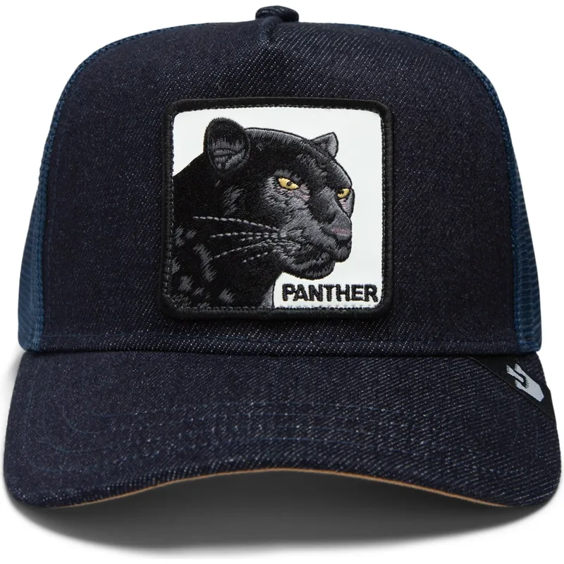 trucker-kasket-marinebla-panter-the-panther-global-core-denim-the-farm-fra-goorin-bros