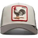 gra-trucker-kasket-med-hane-the-cock-global-core-the-farm-fra-goorin-bros