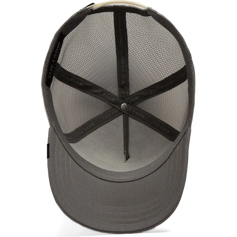 gra-trucker-kasket-med-hane-the-cock-global-core-the-farm-fra-goorin-bros