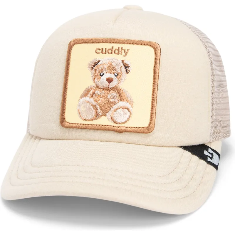 kasketter-buet-beige-snapback-til-barn-oso-fra-peluche-cuddle-time-chroma-wave-the-farm-the-farm-af-goorin-bros