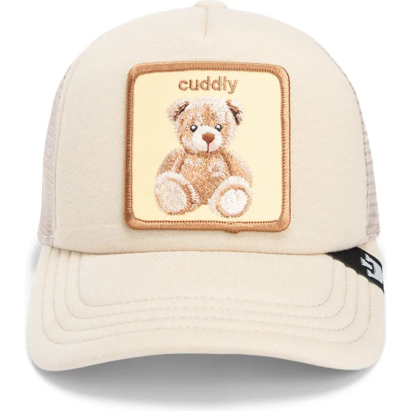 kasketter-buet-beige-snapback-til-barn-oso-fra-peluche-cuddle-time-chroma-wave-the-farm-the-farm-af-goorin-bros