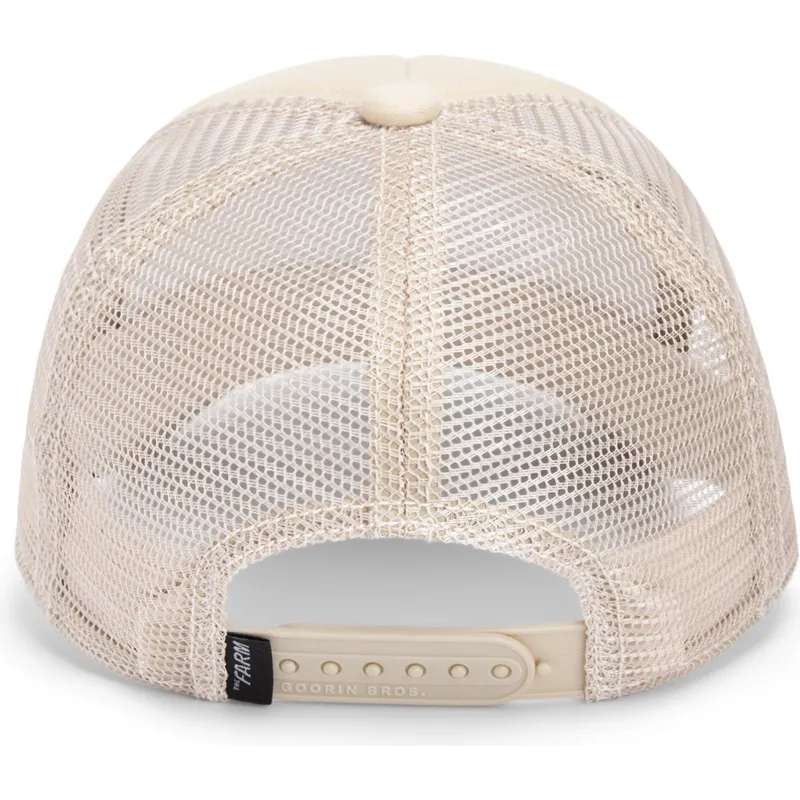 kasketter-buet-beige-snapback-til-barn-oso-fra-peluche-cuddle-time-chroma-wave-the-farm-the-farm-af-goorin-bros
