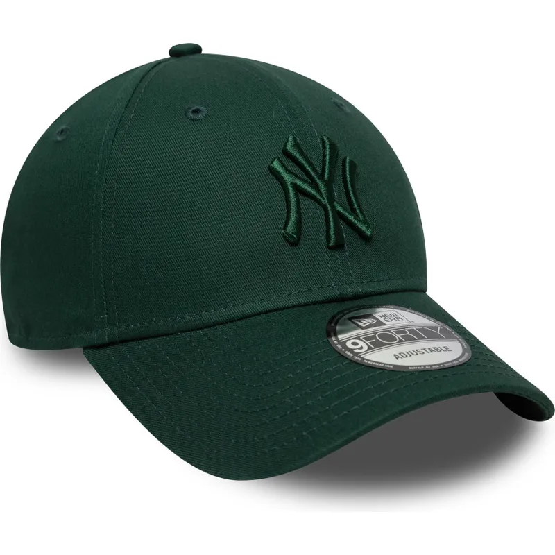 justerbar-gron-buet-kasket-med-gront-logo-9forty-colour-pack-fra-new-york-yankees-mlb-fra-new-era