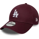 justerbar-9forty-colour-pack-bordeaux-buet-kasket-fra-los-angeles-dodgers-mlb-af-new-era