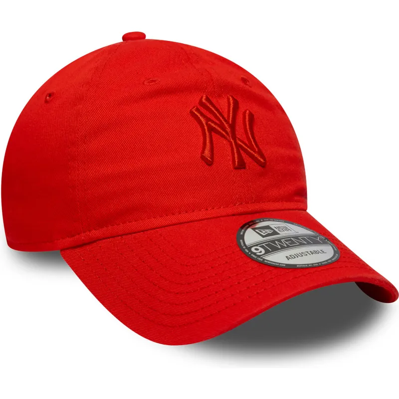 rod-justerbar-buet-kasket-med-rodt-logo-9twenty-colour-pack-fra-new-york-yankees-mlb-fra-new-era