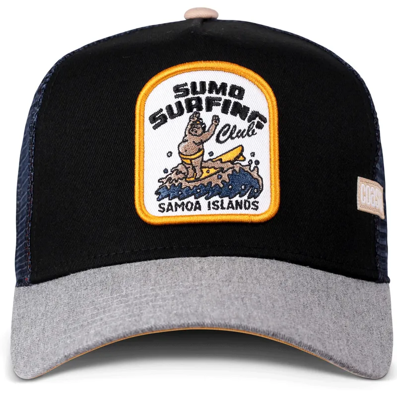 trucker-kasket-sort-og-gra-sumo-surfing-samoa-islands-hft-fra-coastal