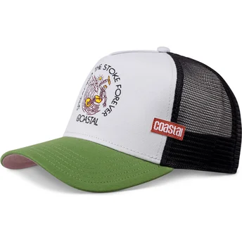Grå og grøn trucker cap Spreading The Stoke Forever HFT fra Coastal