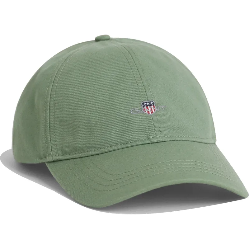 gron-justerbar-buet-kasket-shield-cotton-twill-kalamata-green-fra-gant