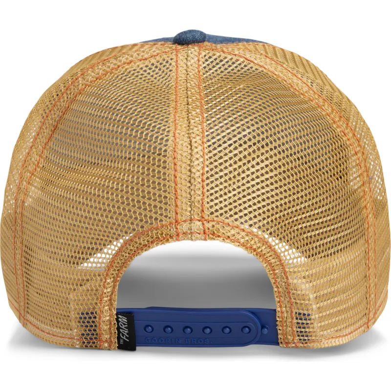 trucker-kasket-marinebla-orn-born-free-wild-heart-the-farm-fra-goorin-bros