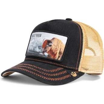 Goorin Bros. sort trucker-kasket med bøffel Built Tough Wild Heart The Farm