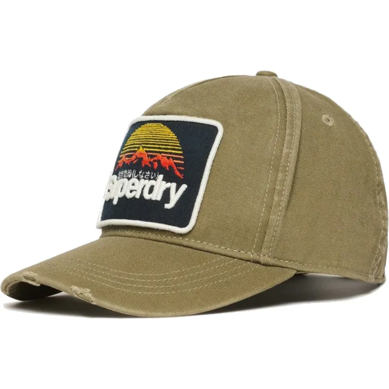 superdry-justerbar-gron-buet-kasket-med-grafik-i-khaki