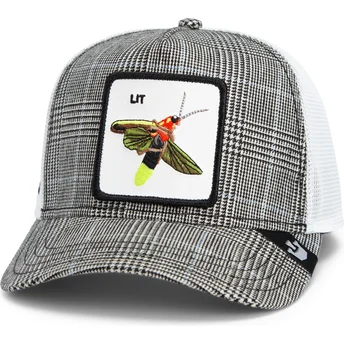 Goorin Bros. Lit Firefly Luxury Moon The Farm Sort og Hvid Trucker Hat