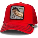 goorin-bros-horse-rebel-the-wild-west-core-canvas-the-farm-red-trucker-hat