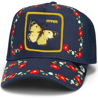Goorin Bros. Sommerfugl Hyper Aktiv Flora Fauna The Farm Mørkeblå Trucker Hat
