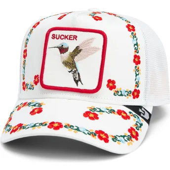 Goorin Bros. Kolibri Suger Nødvendig Nektar Flora Fauna The Farm Hvid Trucker Kasket