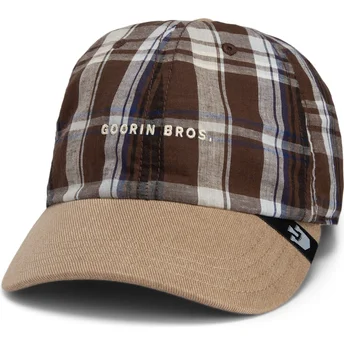 Goorin Bros. Bøjet Skygge Spørg Din Mor Papa Kasket Madras Gården Brun Snapback Kasket