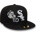 chicago-white-sox-mlb-new-era-59fifty-food-icon-windy-city-sort-justerbar-flad-kasket