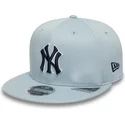bla-snapback-fladskygget-kasket-med-marineblat-logo-9fifty-original-fit-world-series-fra-new-york-yankees-mlb-af-new-era