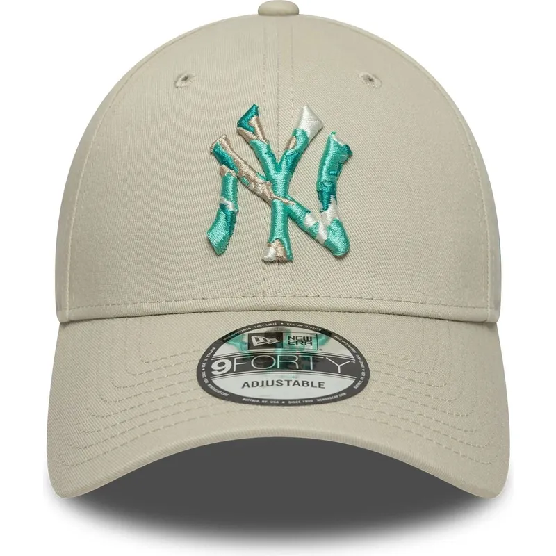 buet-beige-justerbar-9forty-seasonal-infill-kasket-fra-new-york-yankees-mlb-fra-new-era