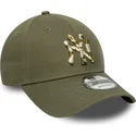 gron-justerbar-buet-kasket-9forty-seasonal-infill-fra-new-york-yankees-mlb-fra-new-era
