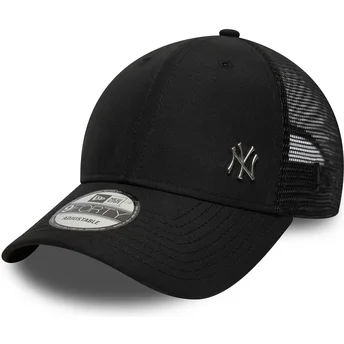 Justerbar sort trucker-kasket 9FORTY Flawless fra New York Yankees MLB fra New Era
