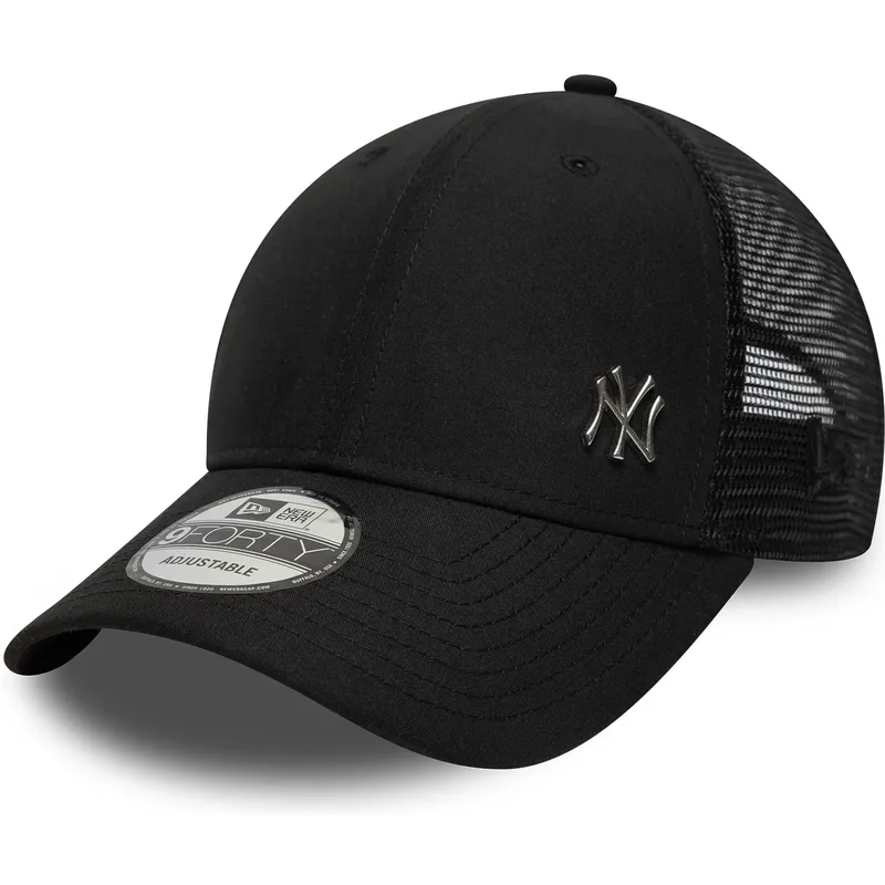 justerbar-sort-trucker-kasket-9forty-flawless-fra-new-york-yankees-mlb-fra-new-era