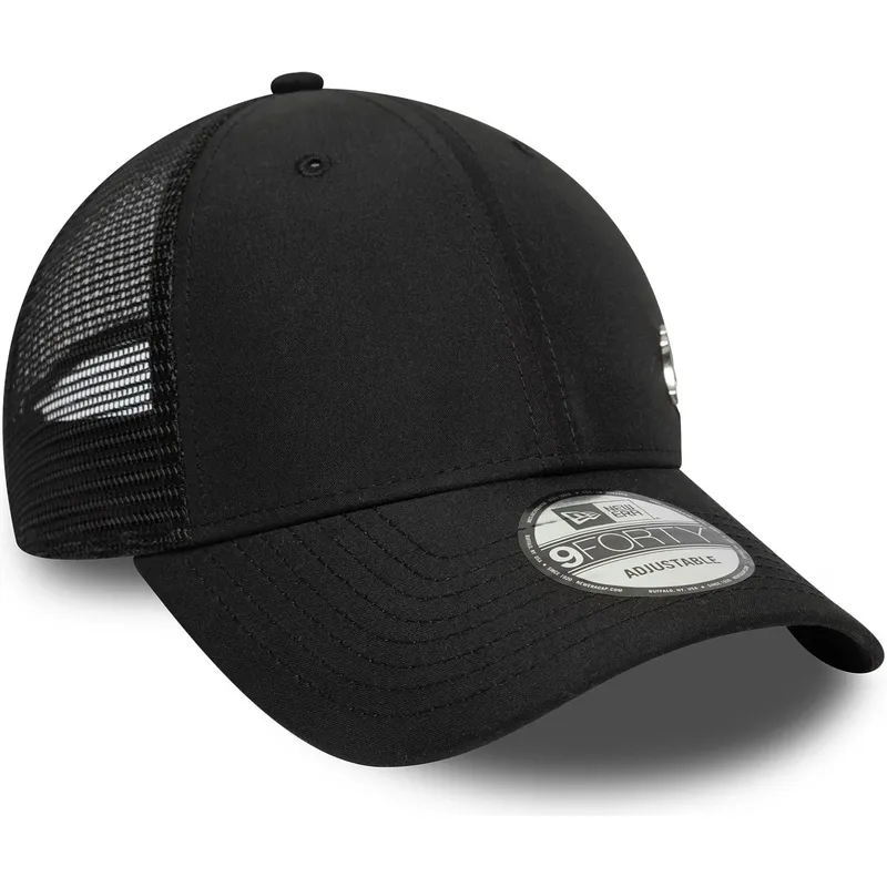 justerbar-sort-trucker-kasket-9forty-flawless-fra-new-york-yankees-mlb-fra-new-era
