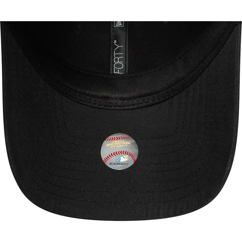 justerbar-sort-trucker-kasket-9forty-flawless-fra-new-york-yankees-mlb-fra-new-era
