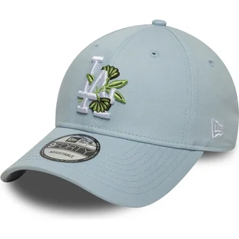 New Era Los Angeles Dodgers MLB 9FORTY Floral Icon justerbar blå buet kasket