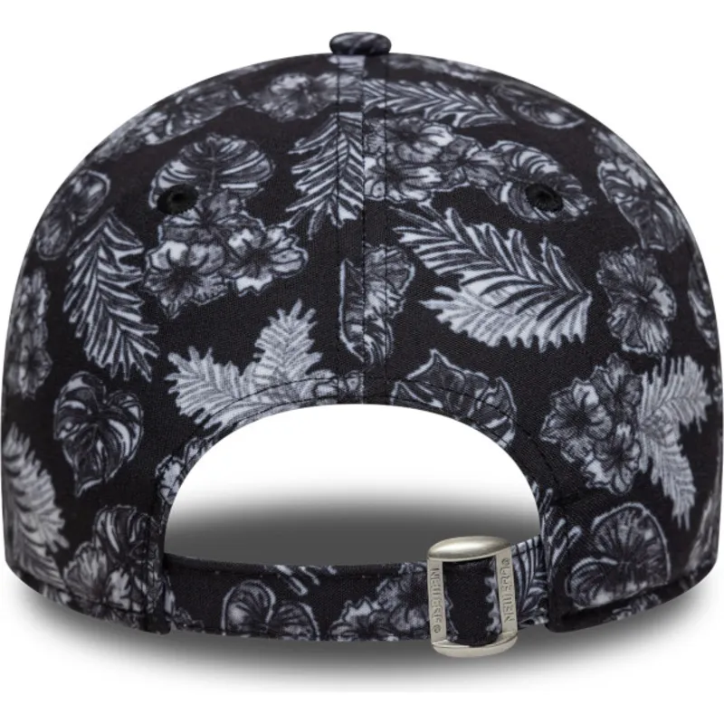 sort-justerbar-kurvet-kasket-9forty-all-over-print-fra-new-york-yankees-mlb-fra-new-era