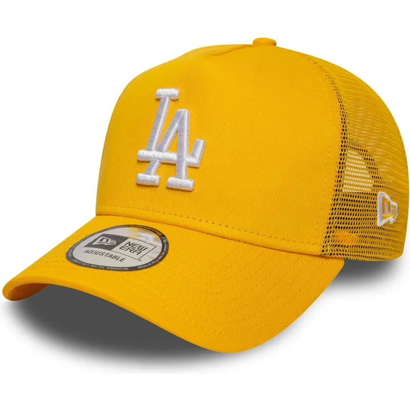 gul-trucker-kasket-a-frame-league-essential-fra-los-angeles-dodgers-mlb-fra-new-era