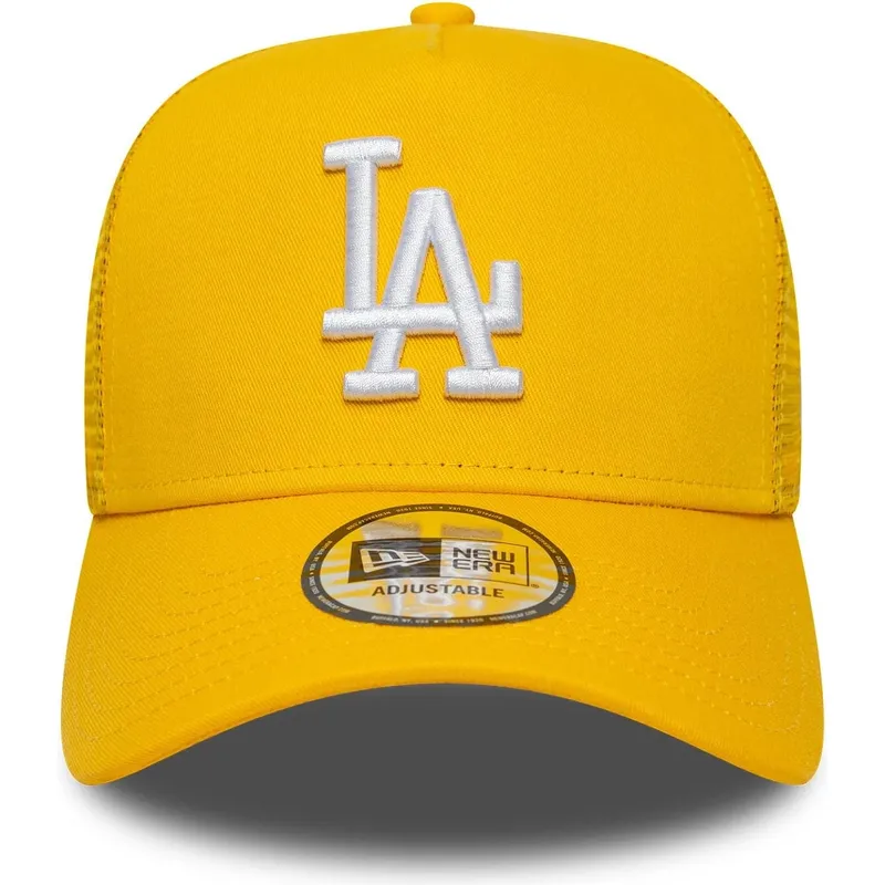 gul-trucker-kasket-a-frame-league-essential-fra-los-angeles-dodgers-mlb-fra-new-era
