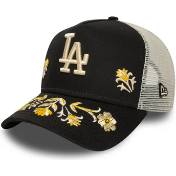 Sort trucker cap A Frame Floral Icon Los Angeles Dodgers MLB fra New Era